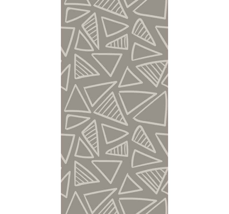 Triangular Pattern Design wallpaper geometric - TenStickers