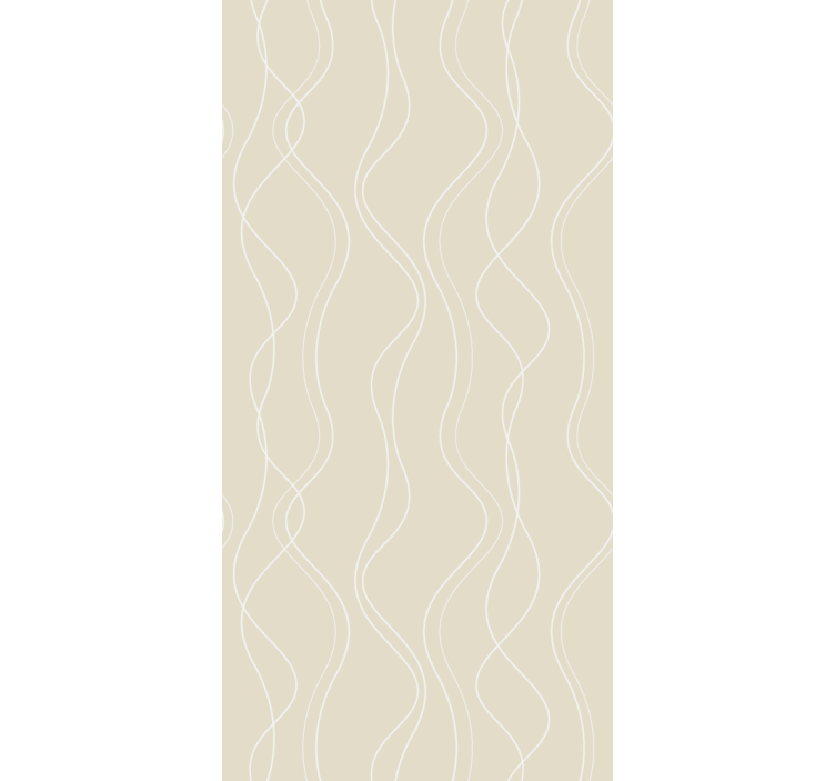Scandinavian white and beige pattern Wallpaper - TenStickers