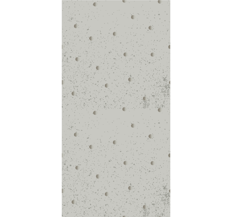 Scandinavian gray dot pattern Bedroom Wallpaper - TenStickers