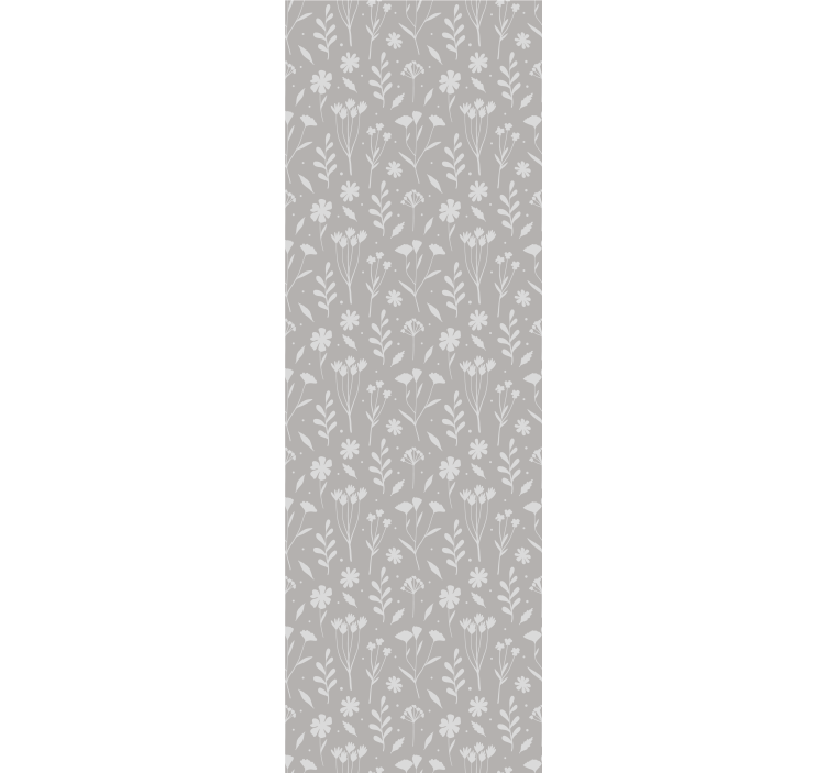 Scandinavian style meadow pattern wallpaper - TenStickers