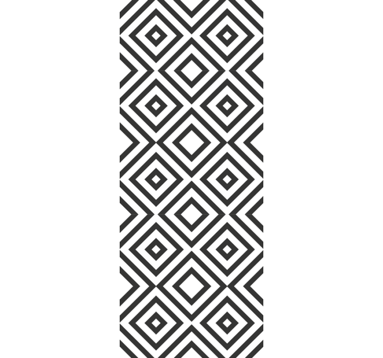 Geometric hypnotism pattern  square Wallpaper - TenStickers