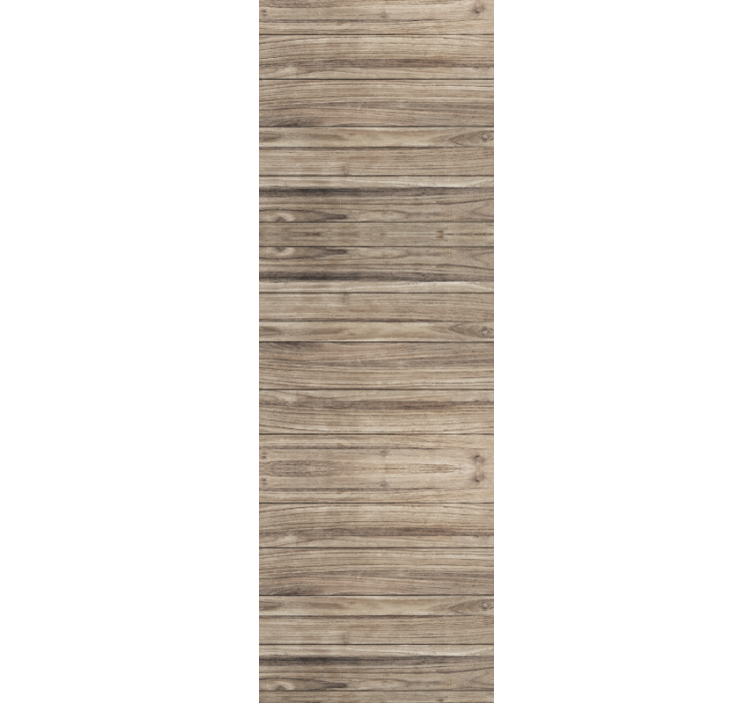 Gray horizontal planks Wood Effect  Wallpaper - TenStickers