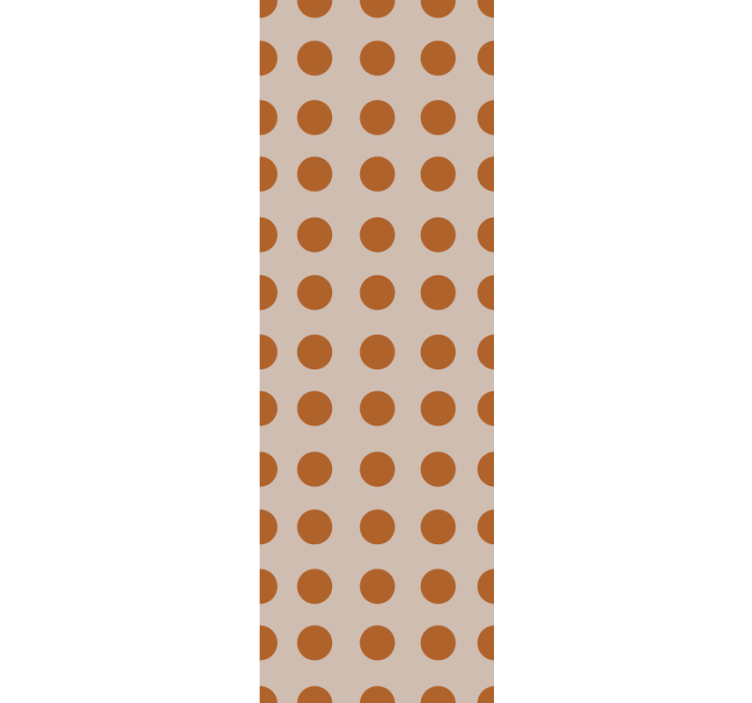 Warm shades polka dots wallpaper - TenStickers