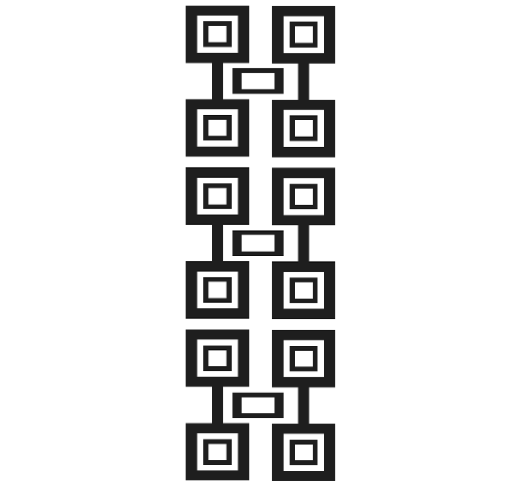 Black and white square arrengment wallpaper geometric - TenStickers