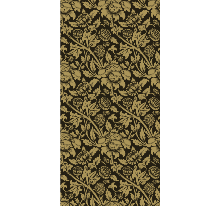 Vintage french floral pattern Classic Wallpaper - TenStickers