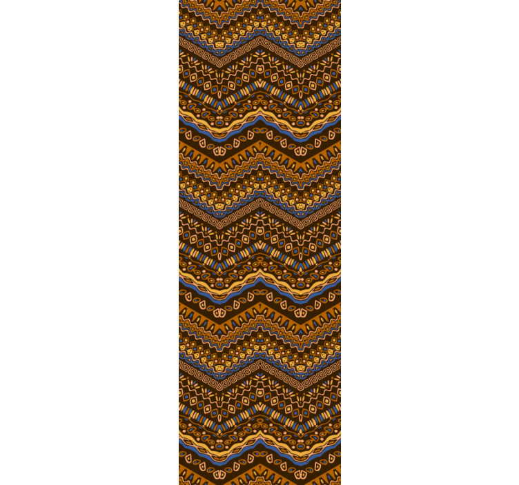 Geometric Pattern Waves art wallpaper - TenStickers