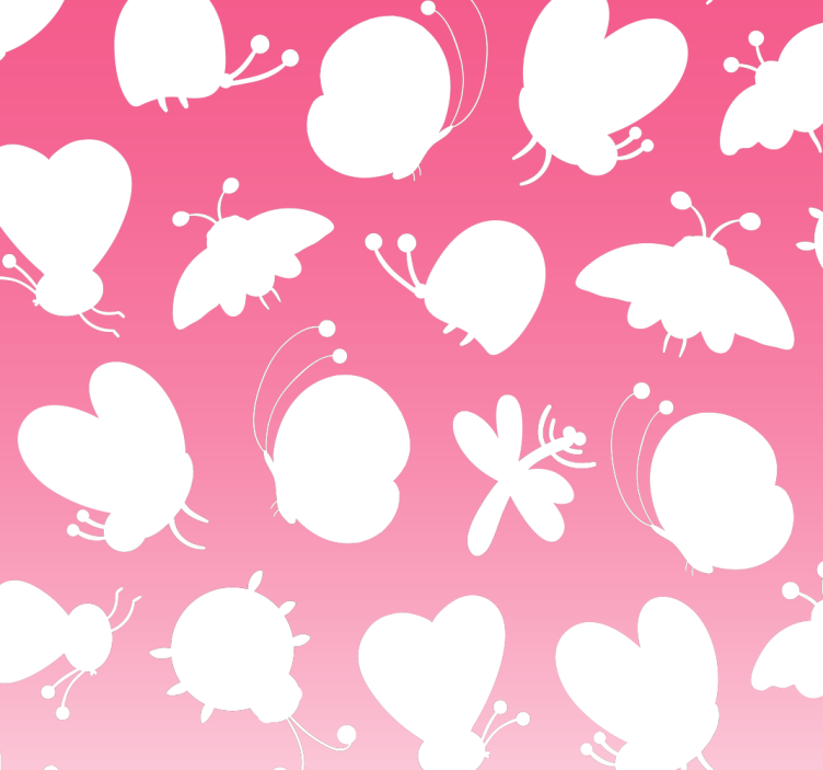 Butterfly Pattern butterflies wallpaper - TenStickers