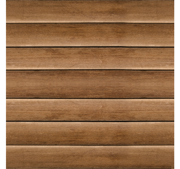 Horizontal wooden planks hallway wallpaper - TenStickers
