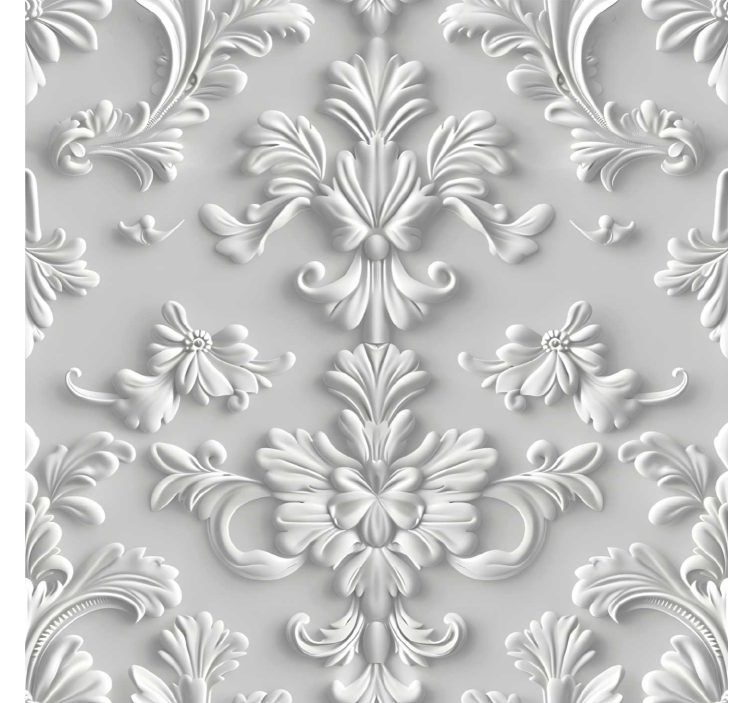 3D effect baroque wallpaper - TenStickers