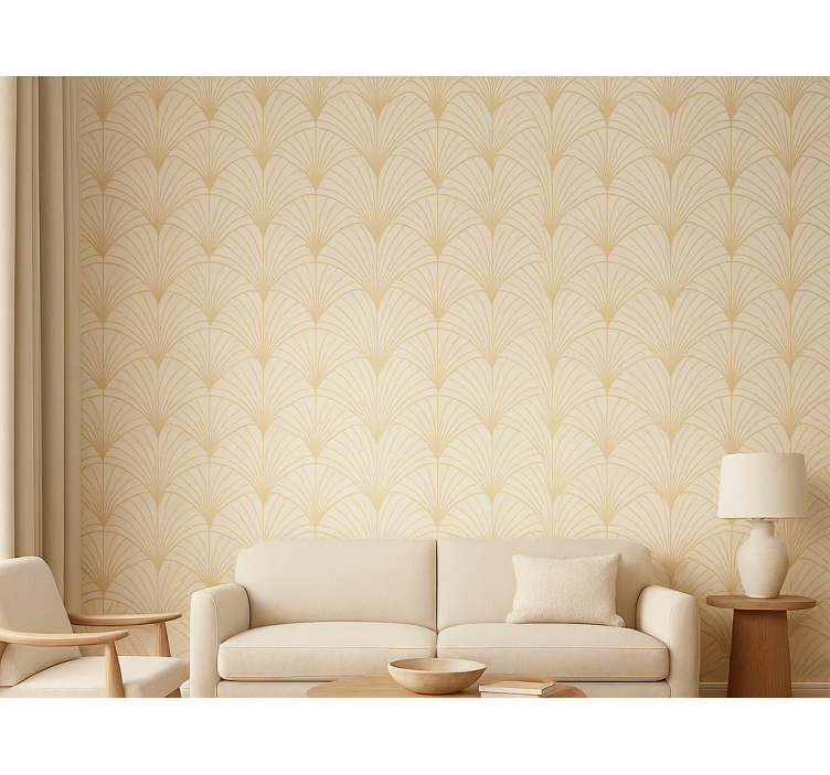1920's fan Art Deco retro wallpaper - TenStickers