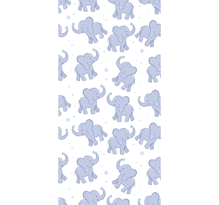 Childrens wallpaper little elephant and bubles - TenStickers