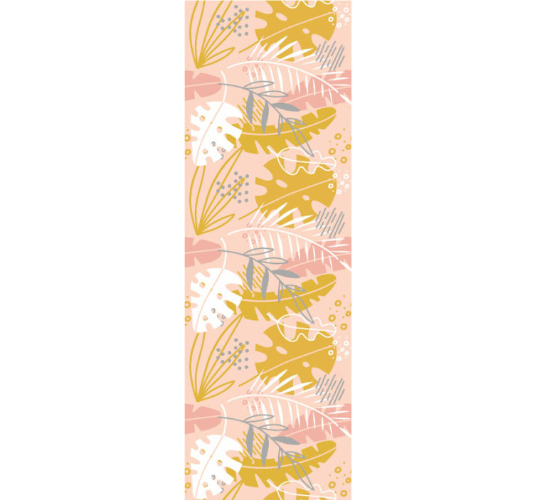 Retro flowers Flower Wallpaper - TenStickers