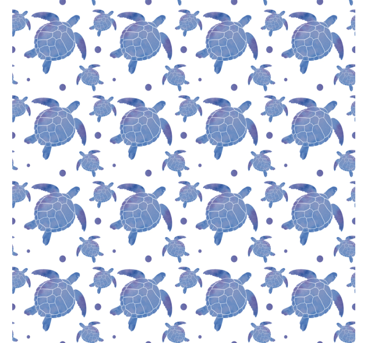 Blue turtles Animal Wallpaper - TenStickers