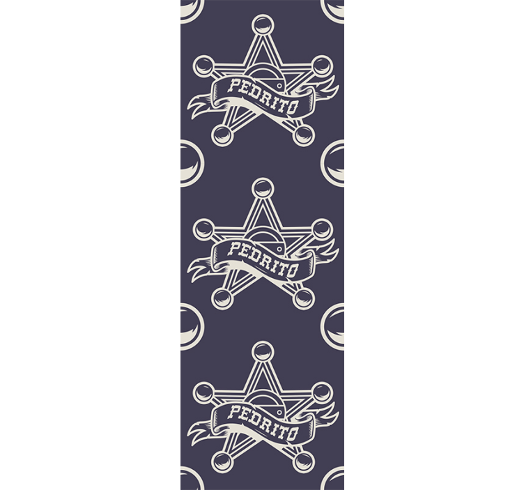 Sheriff with name Bedroom Wallpaper - TenStickers