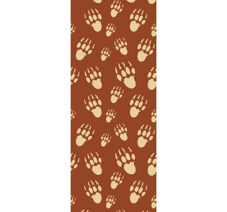 Porcupine footprint wallpaper - TenStickers