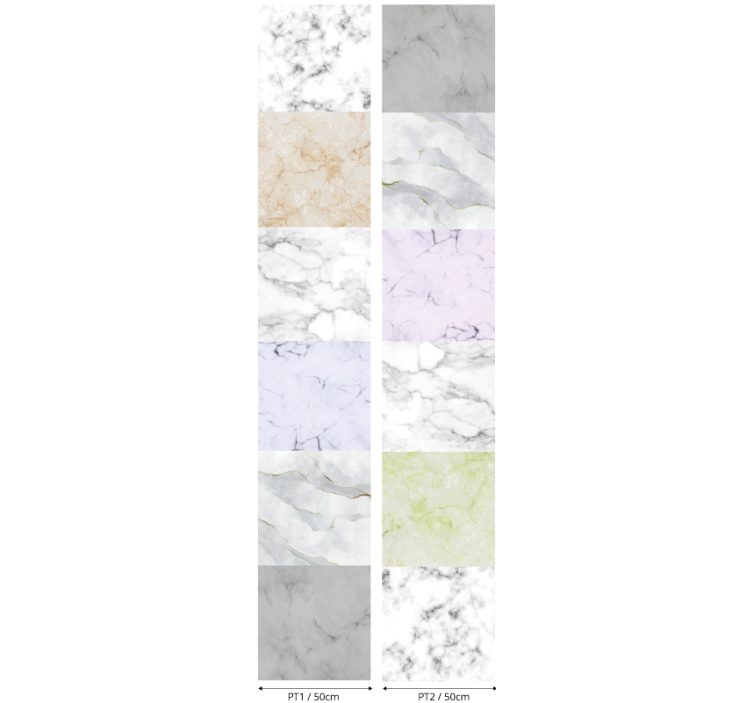 White marble effect texture Marble Wallpaper - TenStickers