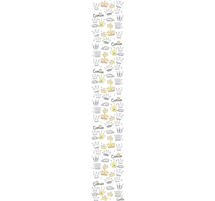 Crown Pattern Design wallpaper childrens room - TenStickers