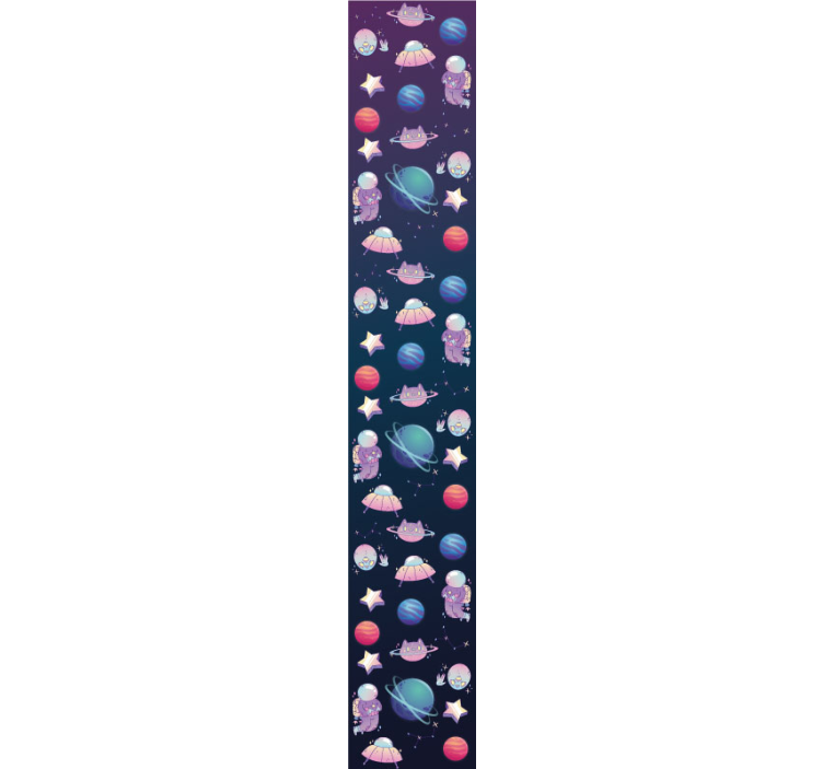 Connected planets childrens wallpaper - TenStickers