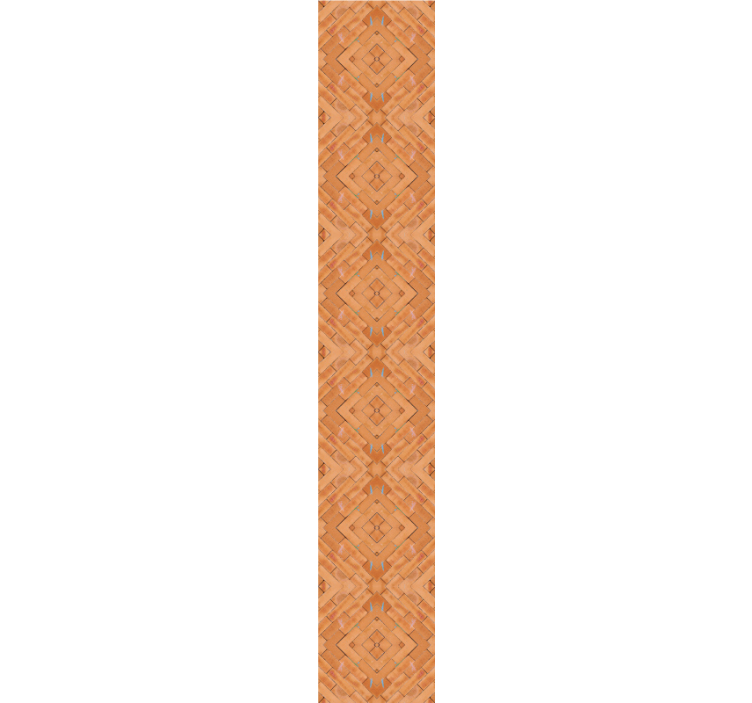 Orange tones texture brick wallpaper - TenStickers