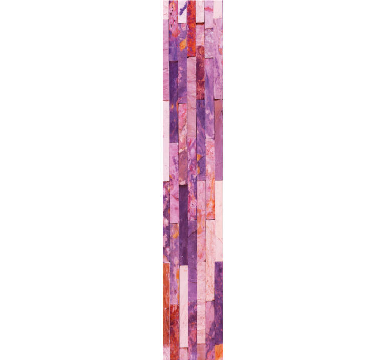 Pink brick texture wallpaper - TenStickers