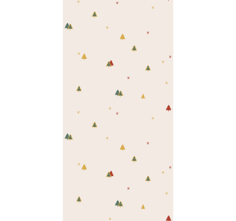 elegant christmas trees Living Room Wallpaper - TenStickers