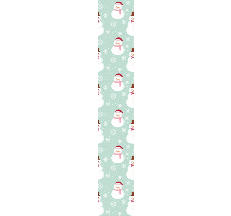 Festive Snowmen Pattern holiday christmas wallpaper - TenStickers