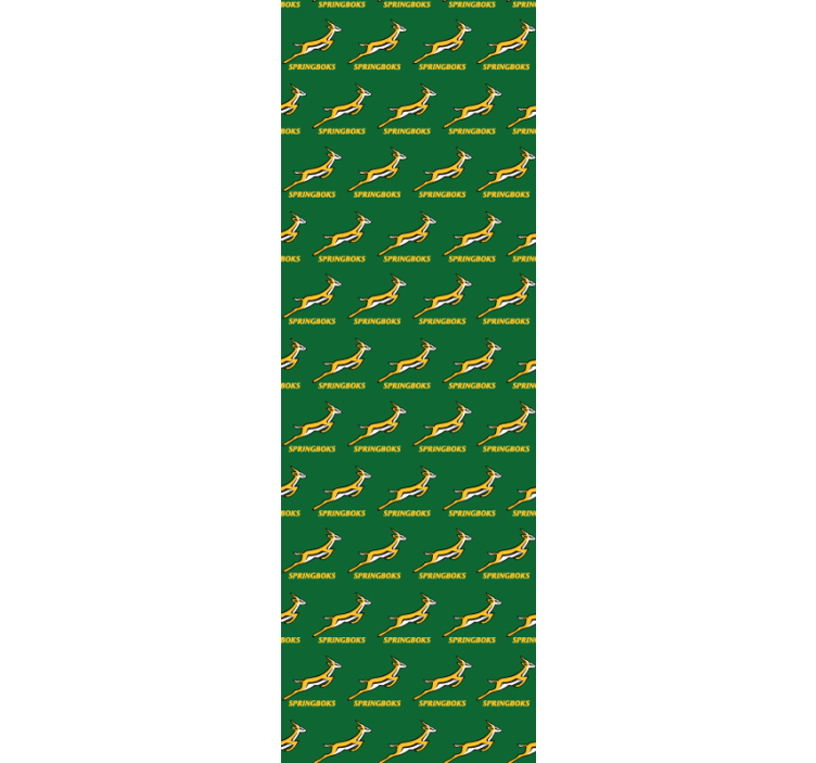 Springboks logo repeated Animal Wallpaper - TenStickers