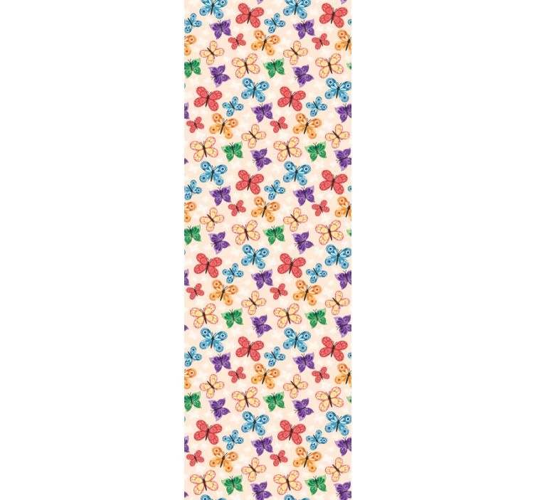Colorful Butterfly Play butterflies wallpaper - TenStickers