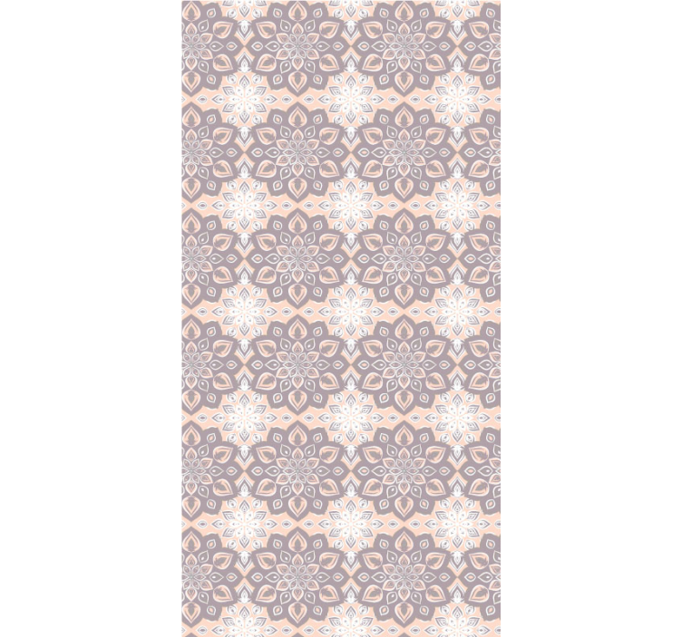 Floral vintage mandala circles wallpaper - TenStickers