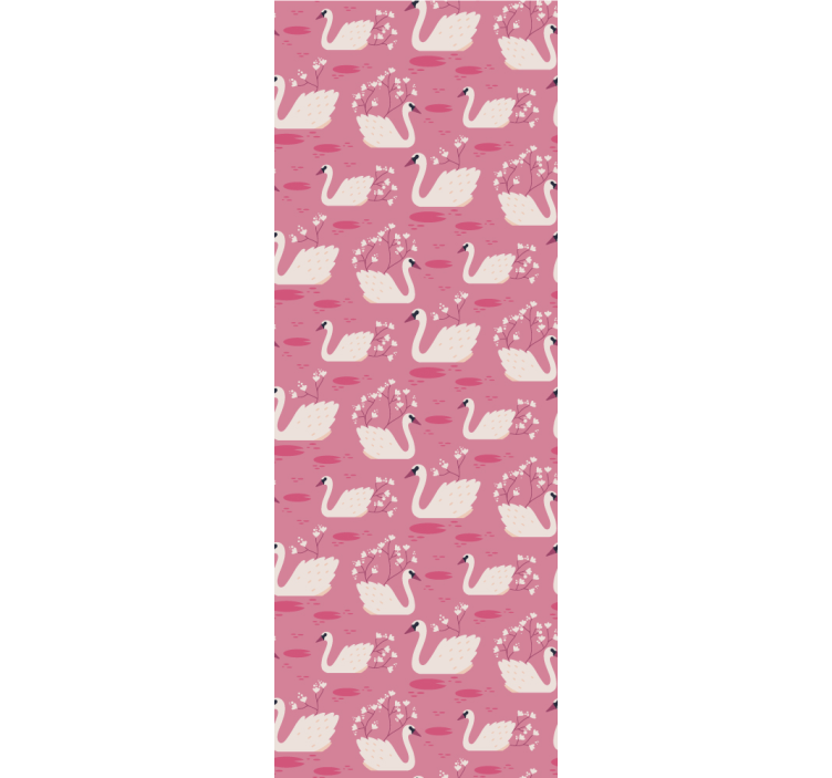 Charming Swan Design animals wallpaper - TenStickers