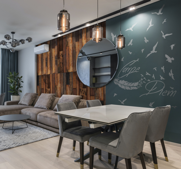 Wallpaper - Natural Calm wood effect wallpaper - TenStickers