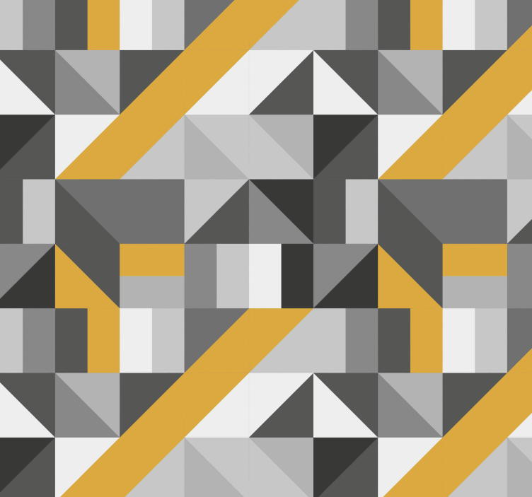 Geometry pattern with golden element wallpaper - TenStickers