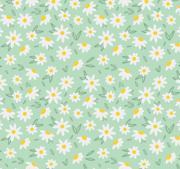 Spring Blossom Pattern flowers wallpaper - TenStickers