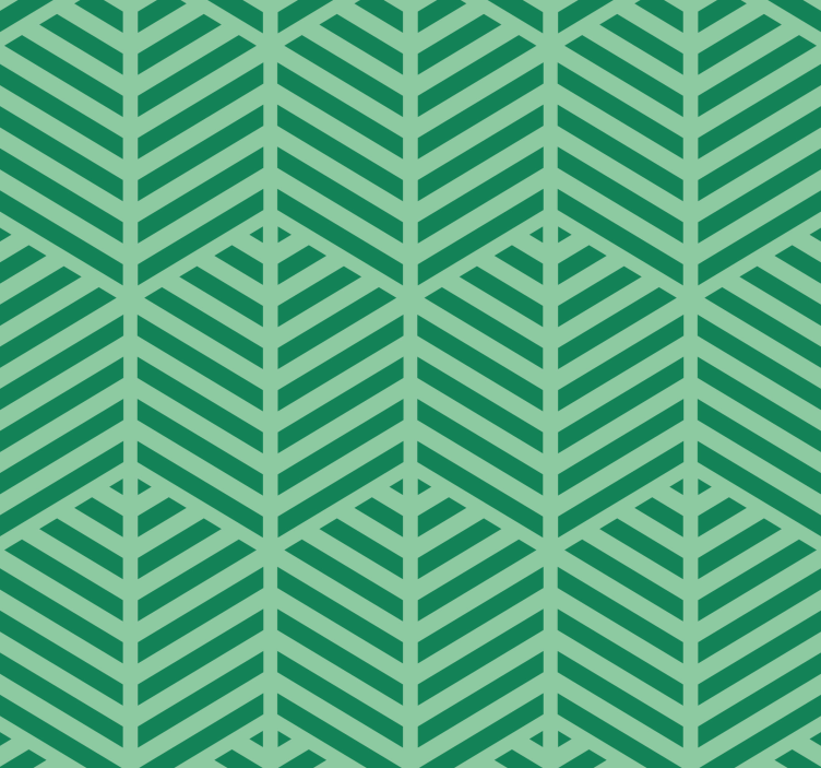 Geometric Botanical wallpaper geometric - TenStickers