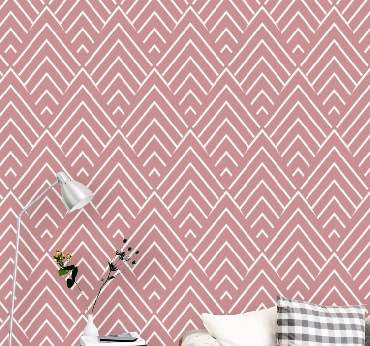 Abstract Chevron Pattern wallpaper geometric - TenStickers