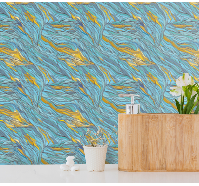 Abstract Organic Flow abstract wallpaper - TenStickers