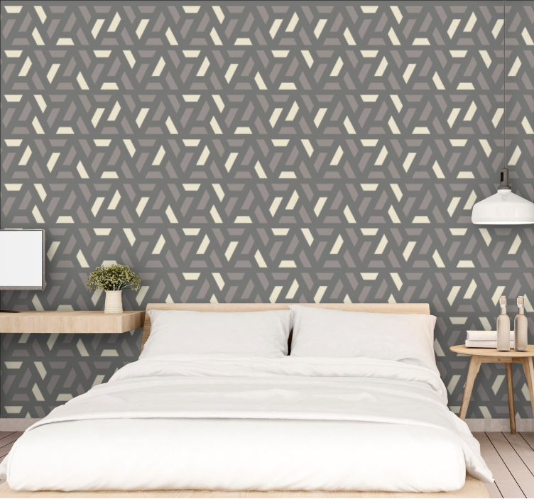 Abstract Shapes Layer wallpaper geometric - TenStickers
