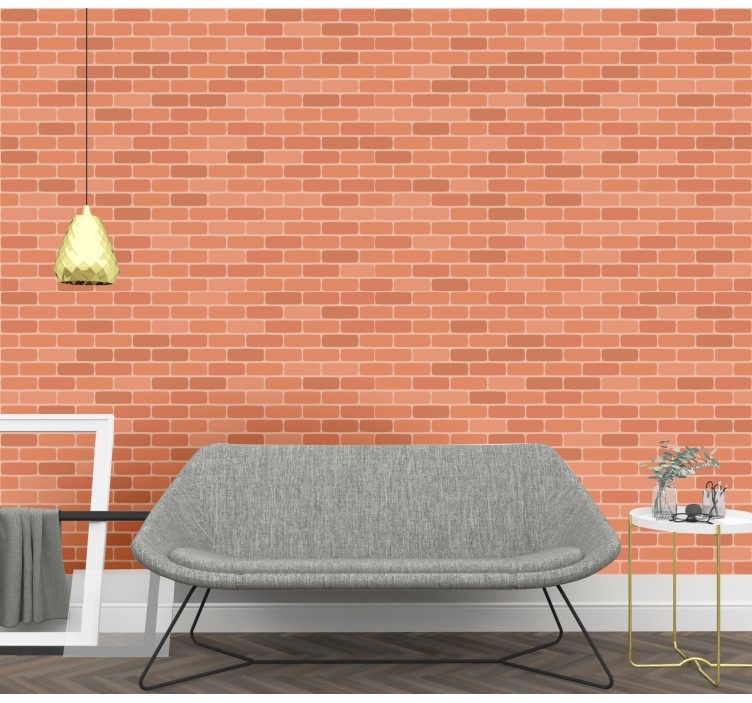 Brick pattern structured surface Wallpaper - TenStickers