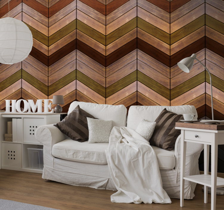 Wooden braid wood effect wallpaper - TenStickers