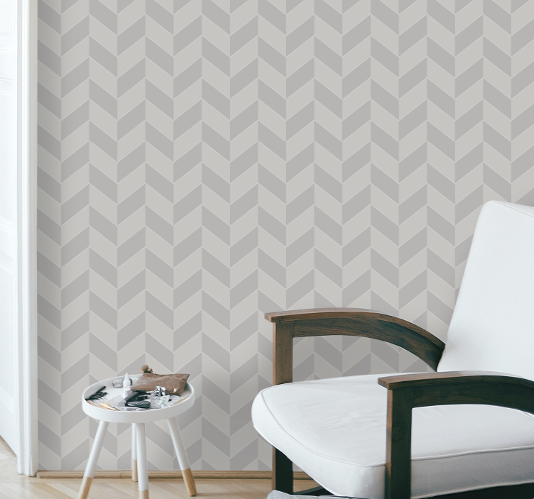 Chevron Elegance wallpaper geometric - TenStickers