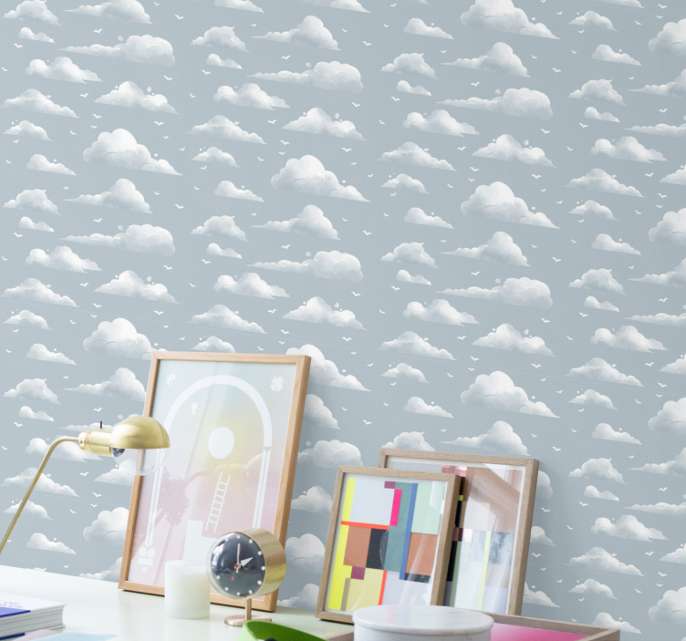 Cloudy Skies nature wallpaper - TenStickers