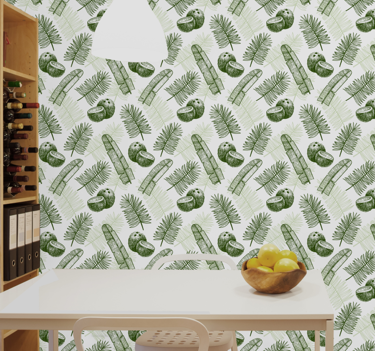 Coconut paradise Kitchen Wallpaper - TenStickers