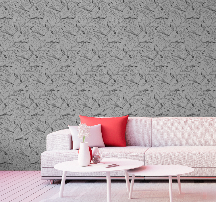 Concrete Sky Textured Wallpaper - TenStickers