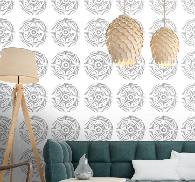 Creative doodle decorative  modern wallpaper - TenStickers
