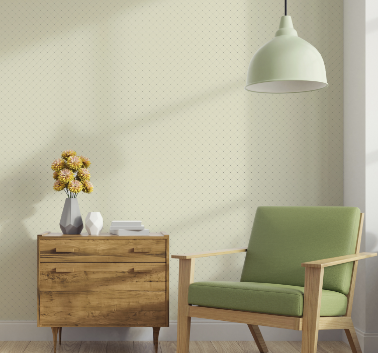 Dot Diamonds green wallpaper - TenStickers