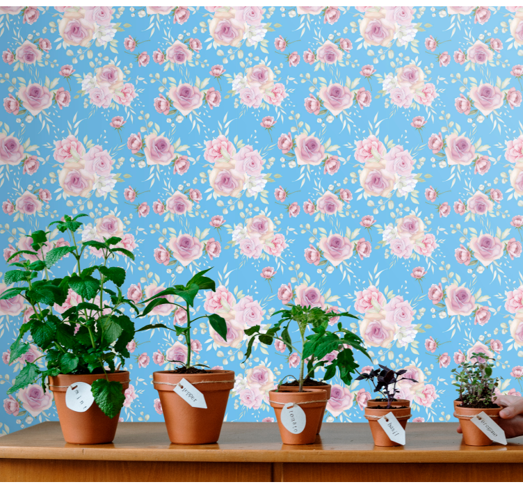 Floral Arrangement Ensemble flowers wallpaper - TenStickers