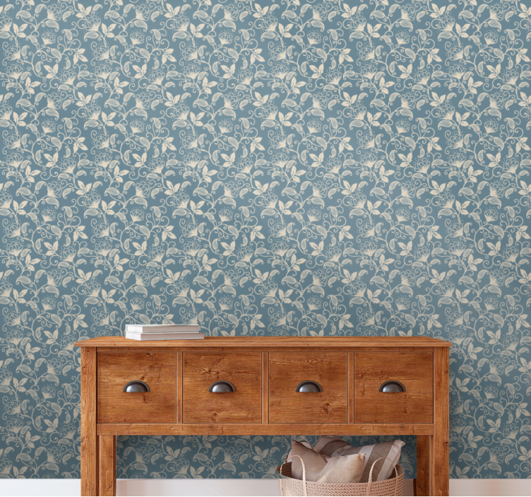 Floral Vintage Pattern floral wallpaper - TenStickers