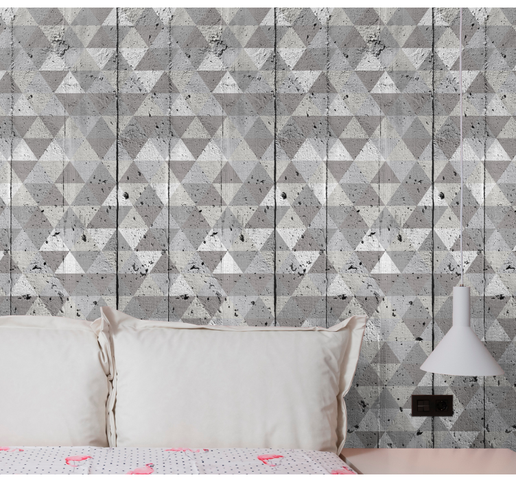 Geometric Concrete Pattern wallpaper geometric - TenStickers