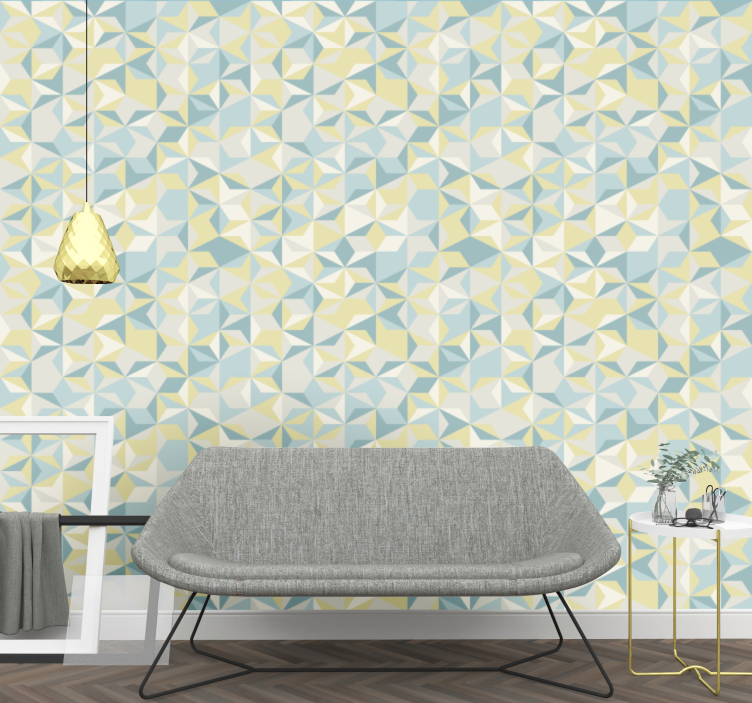 Geometric Kaleidoscope wallpaper geometric - TenStickers