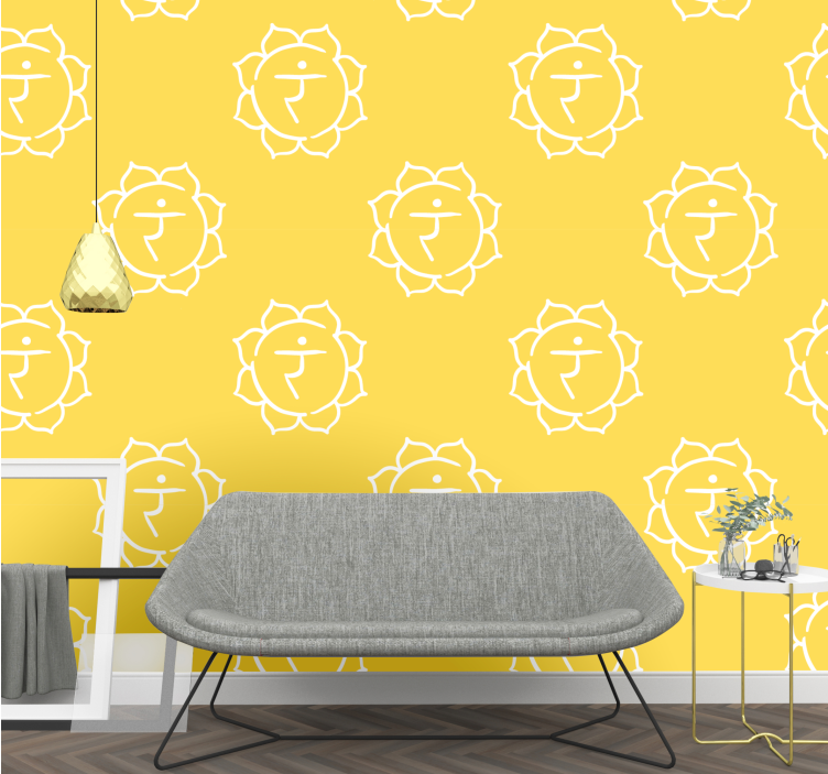 Geometric Lion Pattern wallpaper geometric - TenStickers